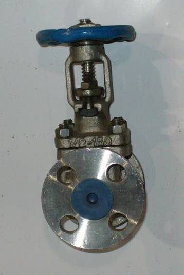 Click to see larger image - OIC 1/2 inch, 150 PSI, 316 Stainless Steel, Flanged Gate Valve